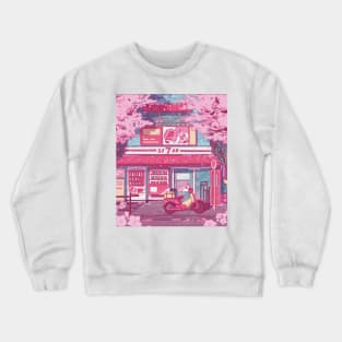 The aesthetic Japanese streets Crewneck Sweatshirt